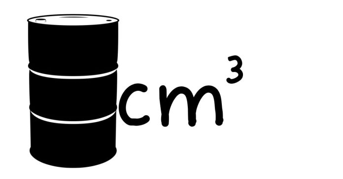 What is the volume of a 55 gallon drum in cubic feet?