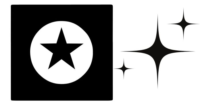 What logo has a black star inside a black circle?