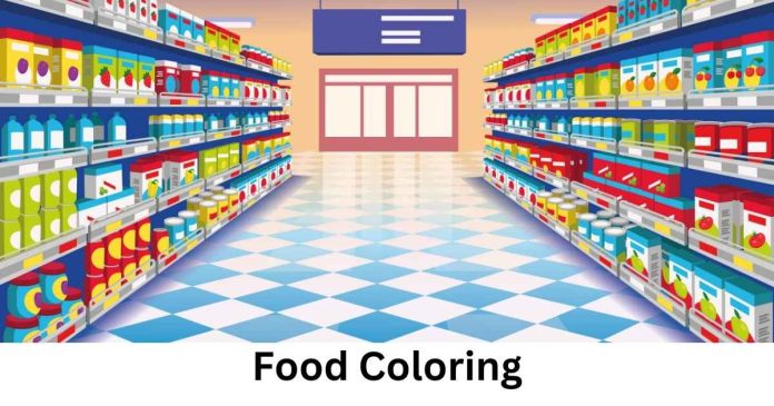 What section is food coloring located in Walmart?