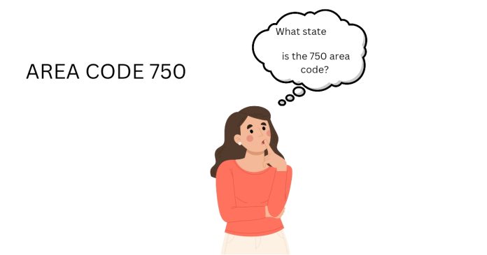 What state is the 750 area code?