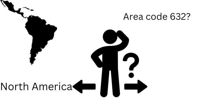 Where in North America is area code 632?