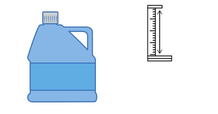 Which measurement is equal to 2 1/2 gallons?