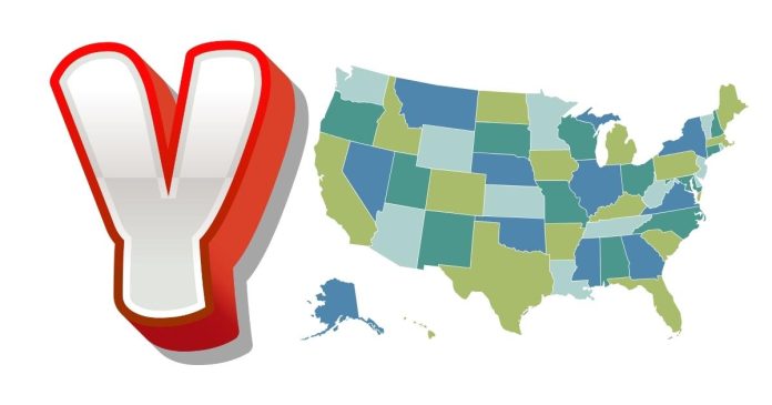 Which states end with the letter y?