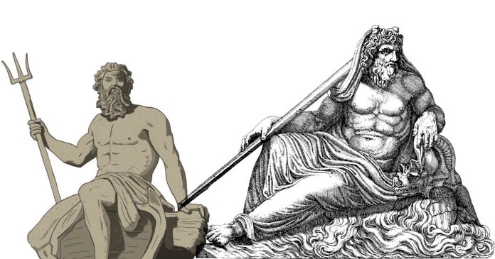 Who is more powerful Poseidon or Zeus?