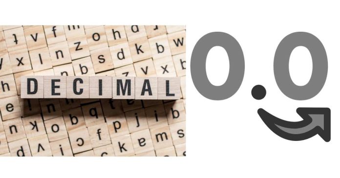 Convert the decimal fraction 7/10 to a decimal.