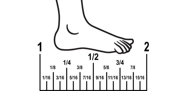 how many feet is 90 inches?